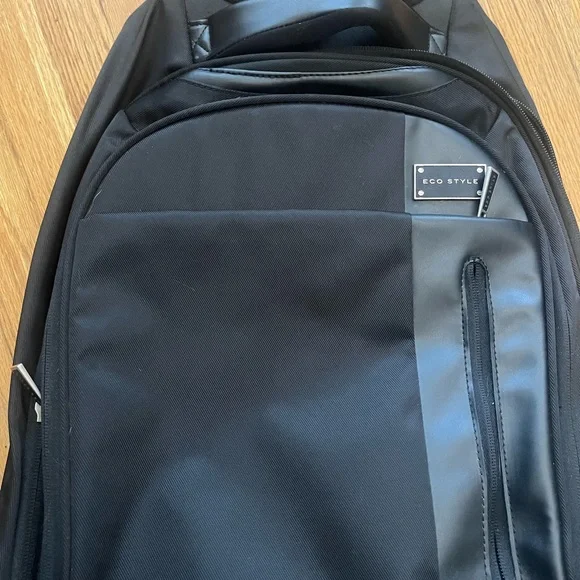 ECO style Black Rolling Laptop/Travel Bag